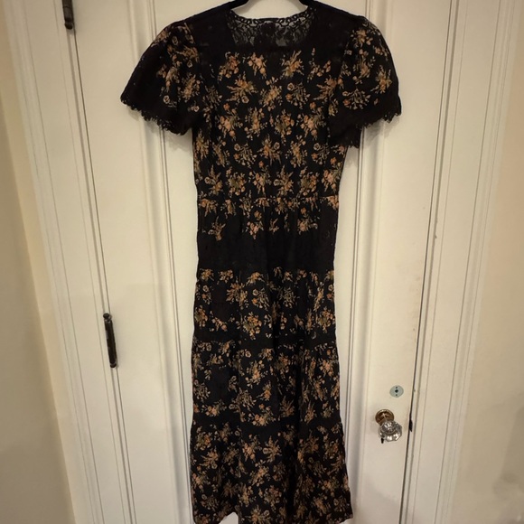 Doen Heirloom Graciella Dress in Foxglove Floral XS - Picture 7 of 7